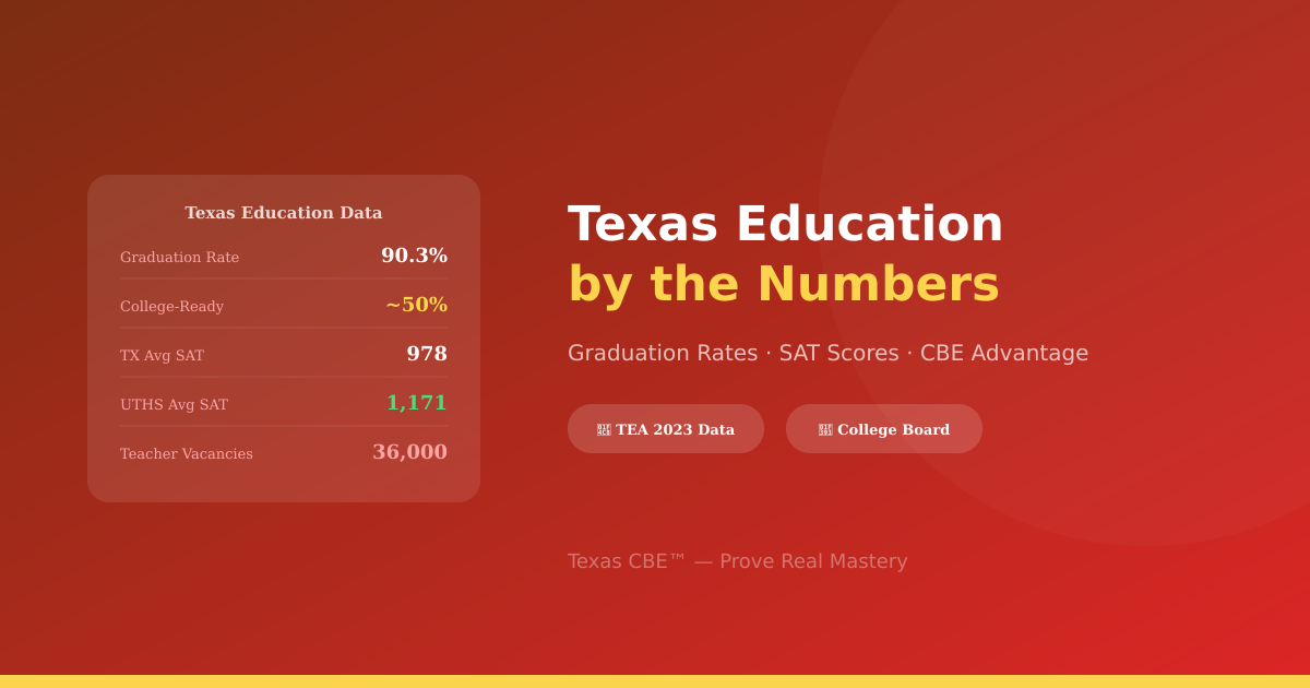 Educación en Texas: Tasas de Graduación, Preparación Universitaria y la Ventaja del CBE